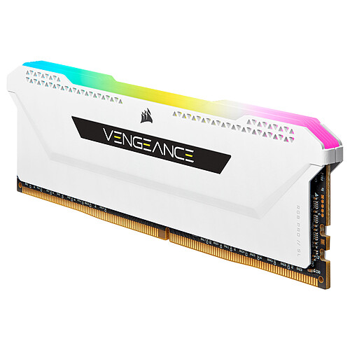 Corsair Vengeance RGB PRO SL Series 16 Go (2 x 8 Go) DDR4 3200 MHz CL16 - Blanc – Image 4