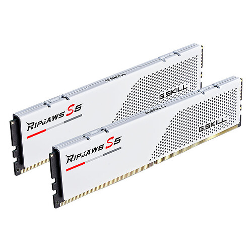 G.Skill RipJaws S5 Low Profile 32 Go (2 x 16 Go) DDR5 6000 MHz CL28 - Blanc – Image 2