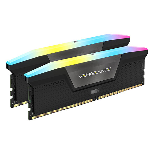 Corsair Vengeance RGB DDR5 64 Go (2 x 32 Go) 5600 MHz CL40 - Noir – Image 2