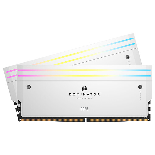 Corsair Dominator Titanium DDR5 RGB 64 Go (2 x 32 Go) 6000 MHz CL30 - Blanc – Image 2
