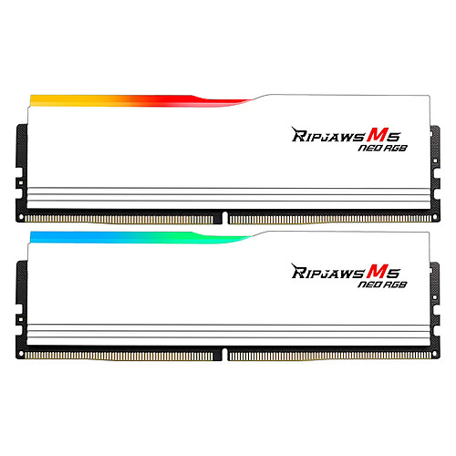 G.Skill Ripjaws M5 Neo RGB 32 Go (2 x 16 Go) DDR5 6000 MHz CL28 - Blanc – Image 2